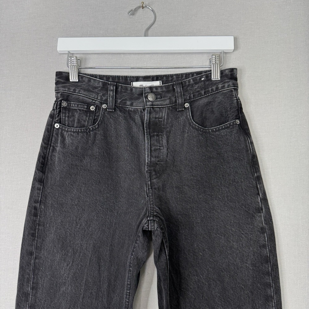Madewell The Darted Barrel-Leg Jean Womens 23 Black Denim Streetwear Minimalist - Picture 3 of 12